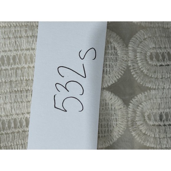 Michael Kors Womens Lace-Up Ivory Tunic Dress Size 8 Embroidered Sheer Overlay - Picture 8 of 8